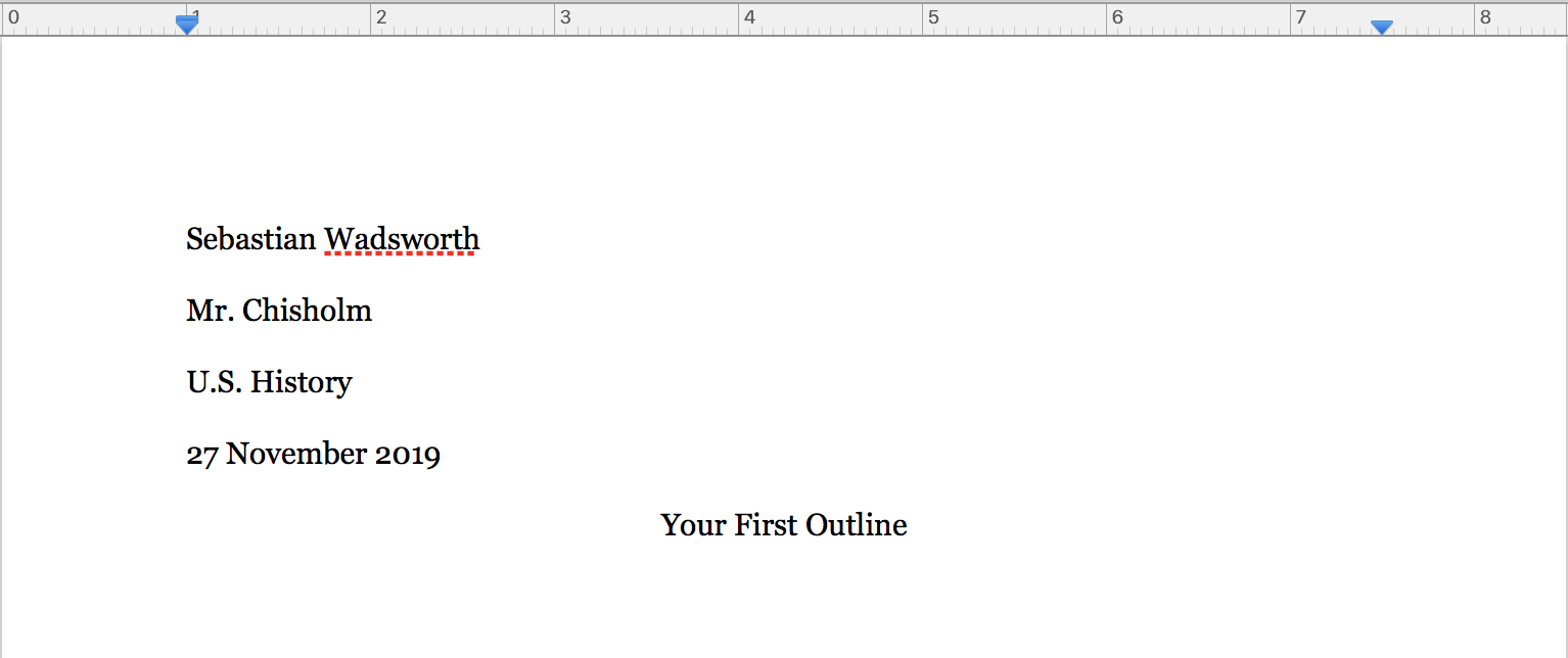 making the title